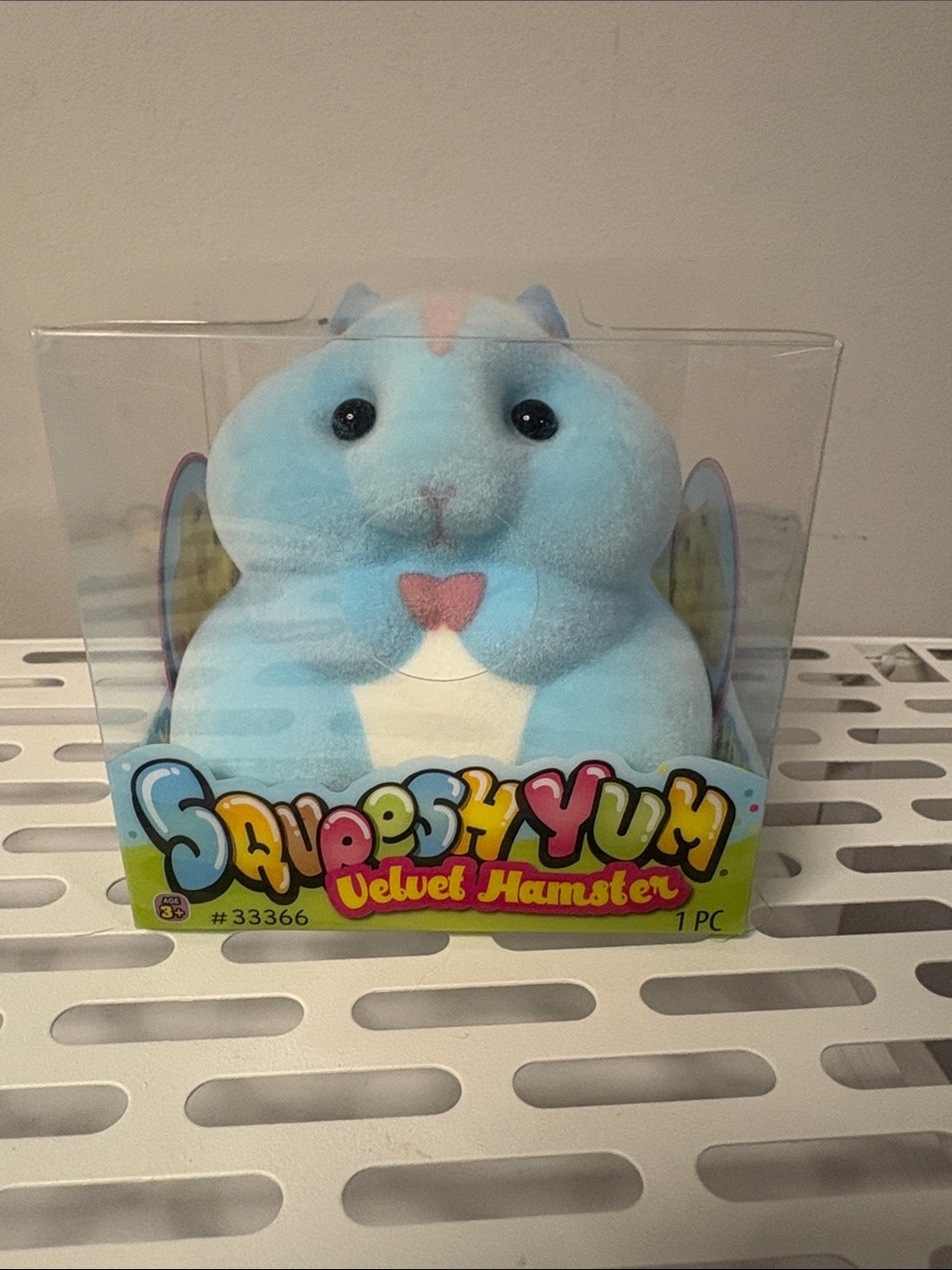 ✨ SqueeshYum VIRAL Velvet Hamster Squishy NWT Blue Slow Rise Sensory Toy 🐹